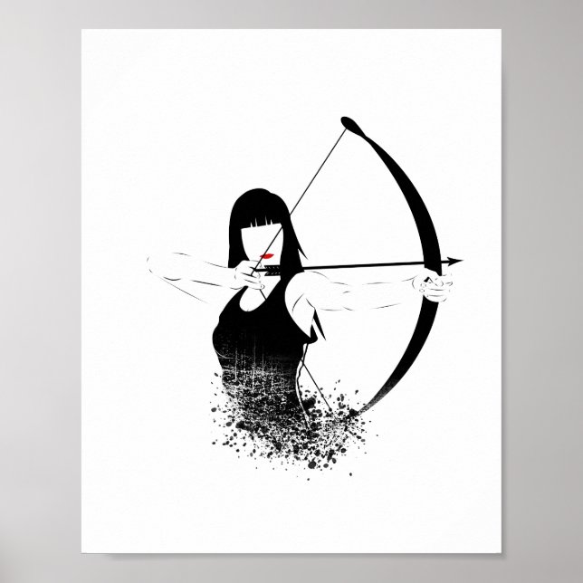 Weibliche Archer Poster (Vorne)