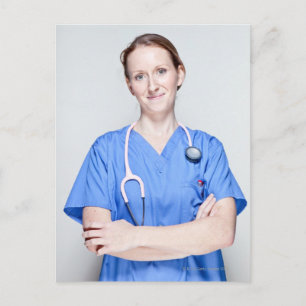 Weibliche Ärztin 2 Postkarte