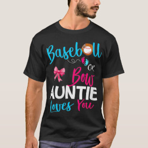 weibliche Baseball-Genderoffenlegung TeamBaseball  T-Shirt
