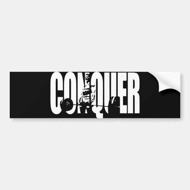 Weibliche Beweggründe - CONQUER Autoaufkleber (Vorne)