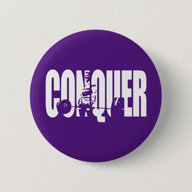 Weibliche Beweggründe - CONQUER Button (Vorderseite)