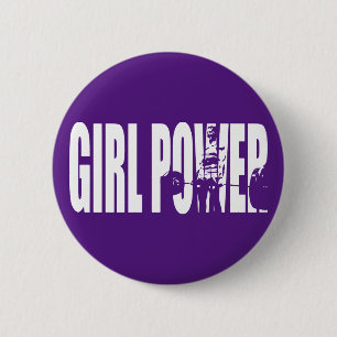 Weibliche Beweggründe - Power von Mädchen Button