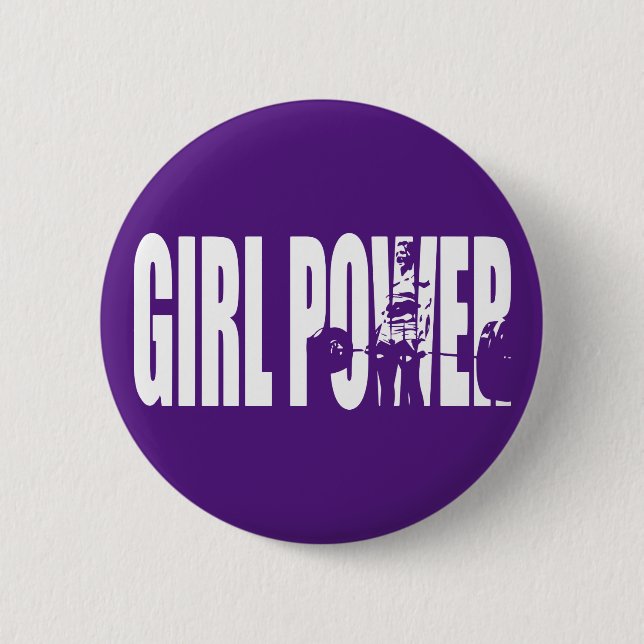 Weibliche Beweggründe - Power von Mädchen Button (Vorderseite)