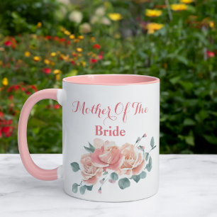 Weibliche Blüte Mutter der Braut Aquarell Tasse