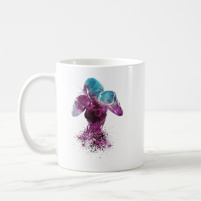 weibliche Boxerin Kaffeetasse (Links)
