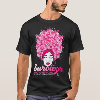 Weibliche Brustkrebserkrankung für Afrikaner T-Shirt