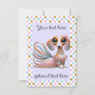 Weibliche Dackel Jedes Party Einladung