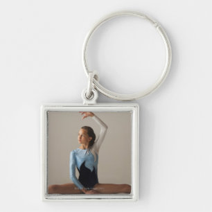 Weibliche darstellende Spalten des Gymnast (12-13) Schlüsselanhänger