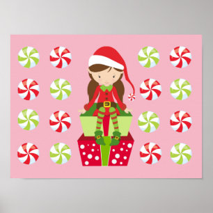 Weibliche Elf mit Kanadiern Poster