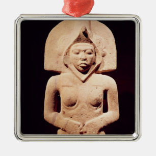 Weibliche Ergiebigkeitszahl, Huaztec Silbernes Ornament