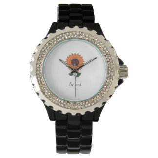Weibliche eWatch-Uhr von „Kindness Bloom“ Armbanduhr