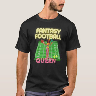 Weibliche Fantasy-Football-Königinnen-Ligameisteri T-Shirt