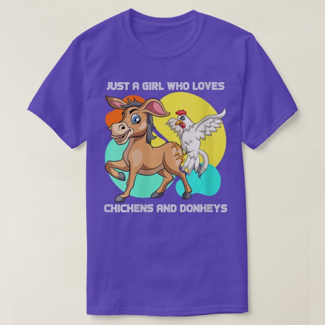 Weibliche Farm Tier nur ein Mädchen, das Chi Liebe T-Shirt (Design vorne)