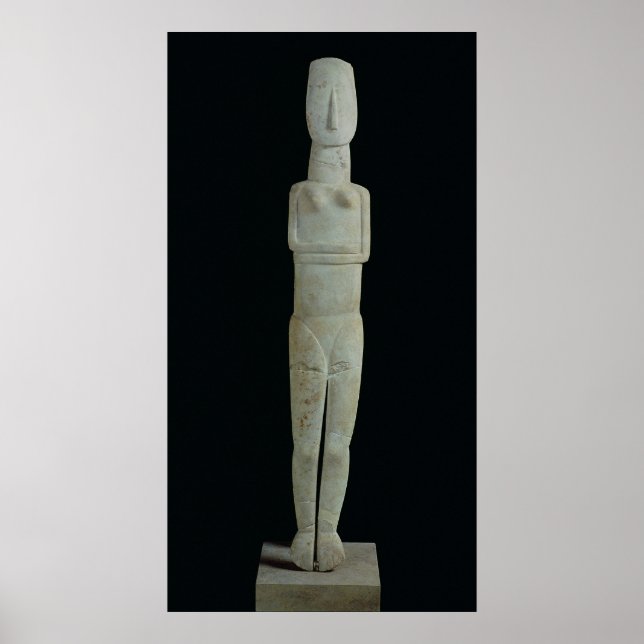 weibliche Figur aus Amorgos Poster (Vorne)