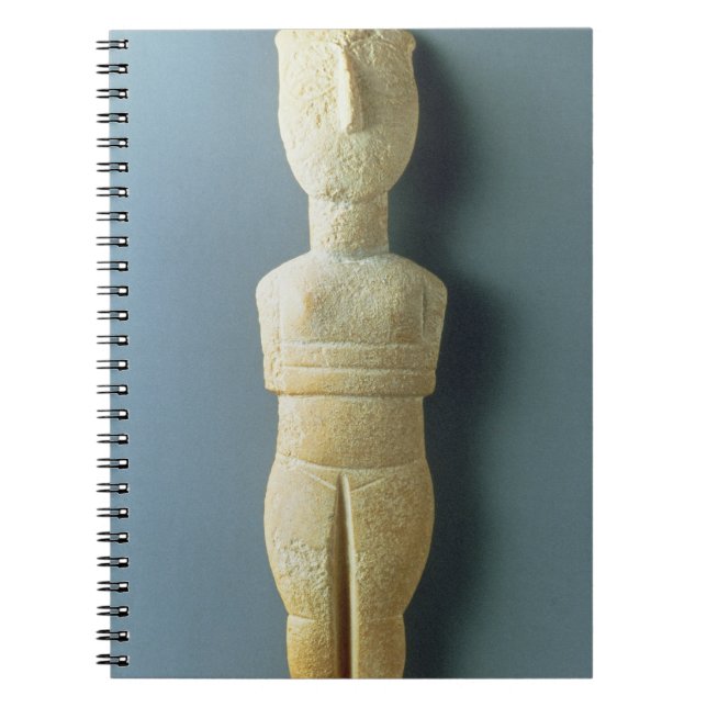 Weibliche Figürchen, frühes Cycladic, c.2800-2300 Notizblock (Vorderseite)