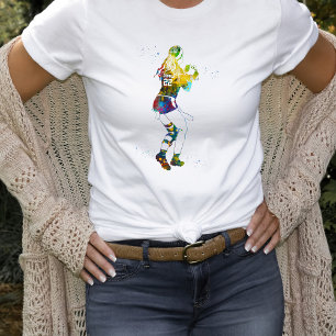 weibliche Flag-Football-Spielerin T-Shirt