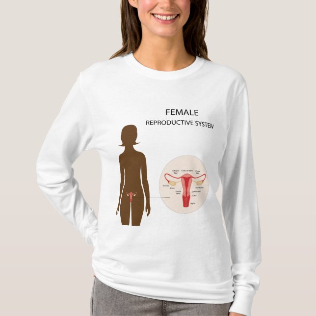 Weibliche Fortpflanzungsorgane T-Shirt (Vorderseite)