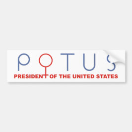 Weibliche Frau POTUS Autoaufkleber gnädiger Frau