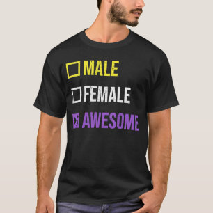Weibliche Frauen, die nicht binär sind, LGBT-Zitat T-Shirt
