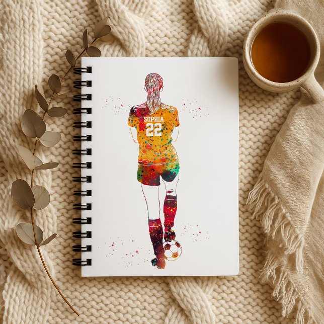 weibliche Fußballspielerin Notizbuch (Von Creator hochgeladen)