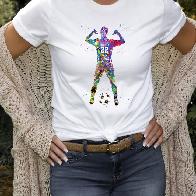 weibliche Fußballspielerin T-Shirt (Von Creator hochgeladen)