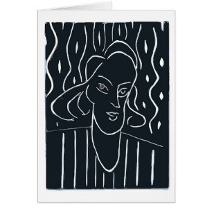 Weibliche Gesichter Schwarz & Weiß