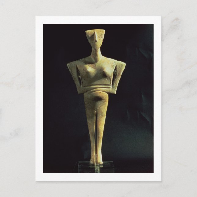weibliche Gestalt aus der Insel Amorgo, Postkarte (Vorderseite)