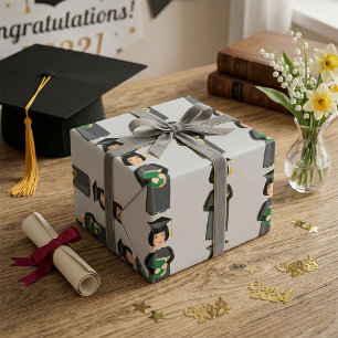 Weibliche Graduierung Geschenkpapier