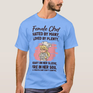 Weibliche Koch Kochen Küche Küche Koch T-Shirt