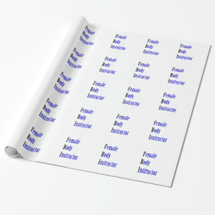 Weibliche Körperpflegerin Geschenkpapier