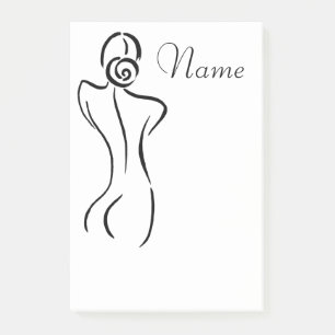 Weibliche Kunstillustration Thunder_Cove  Post-it Klebezettel