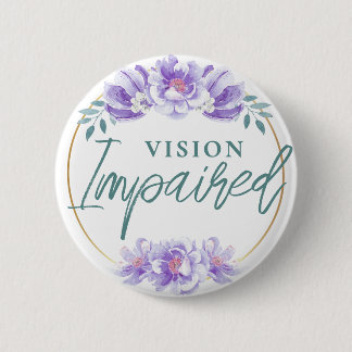 Weibliche Lila Rose Blumenbild Button