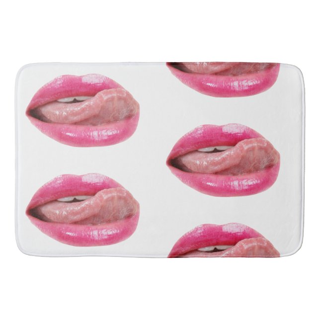 Weibliche Lippen Badematte (Vorderseite)