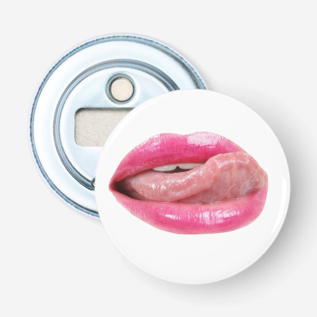 Weibliche Lippen Flaschenöffner (Vorderseite)