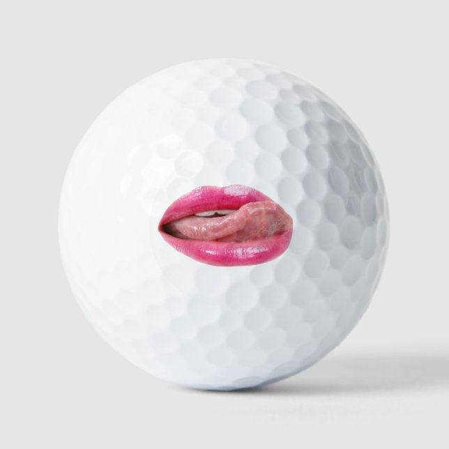 Weibliche Lippen Golfball (Vorderseite)