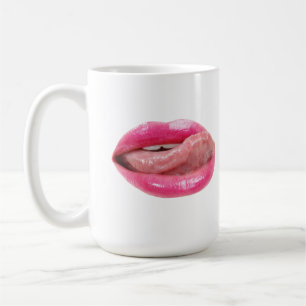 Weibliche Lippen Kaffeetasse