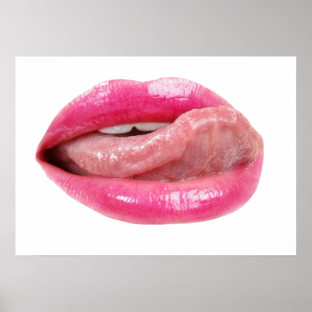 Weibliche Lippen Poster (Vorne)