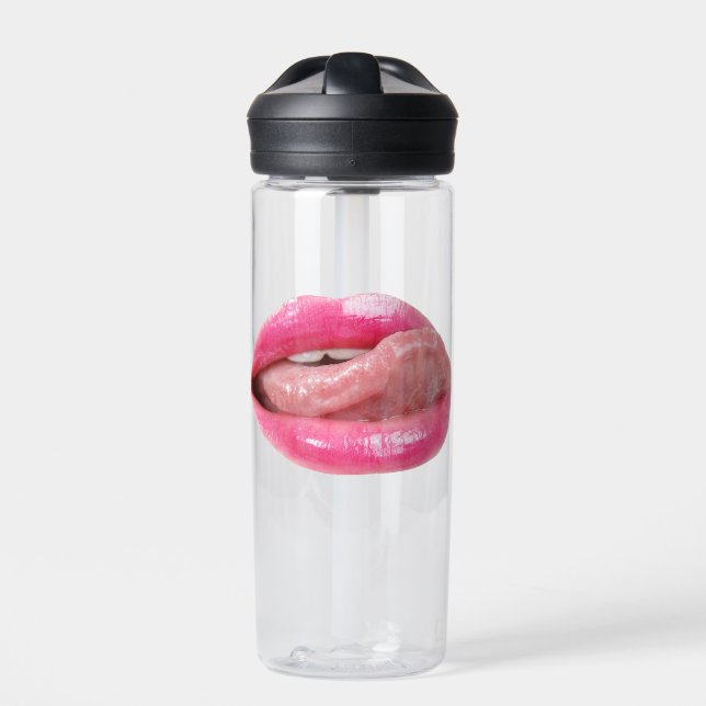 Weibliche Lippen Trinkflasche (Vorderseite)