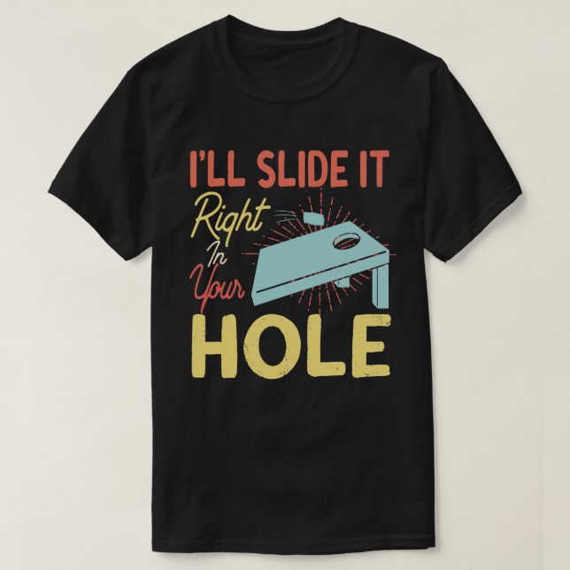 Weibliche Maislocher Männer, Cooler Maislochspiele T-Shirt (Design vorne)