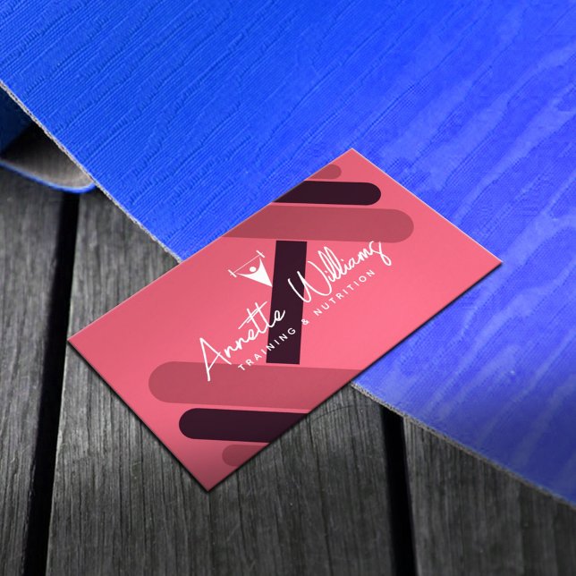 weibliche Personal Trainerin Visitenkarte (Von Creator hochgeladen)