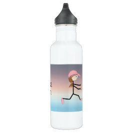 Weibliche Runner Edelstahlflasche