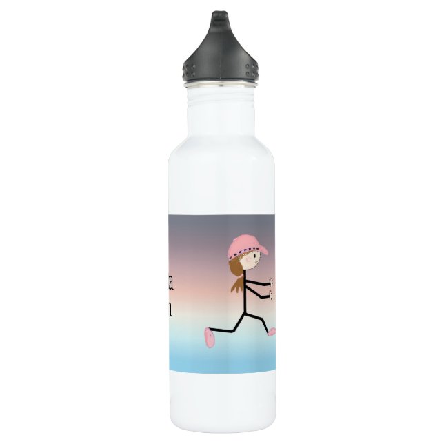 Weibliche Runner Edelstahlflasche (Rechts)