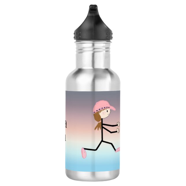 Weibliche Runner Edelstahlflasche (Rechts)