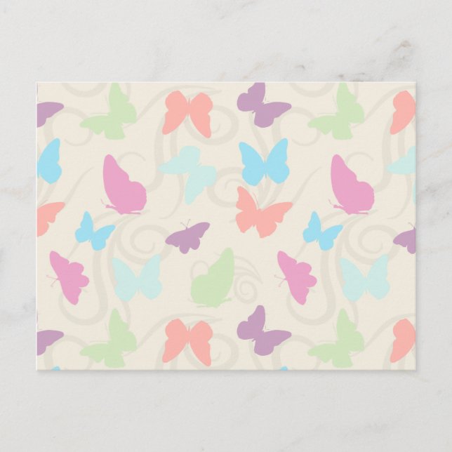 Weibliche Schmetterlinge Postkarte (Vorderseite)