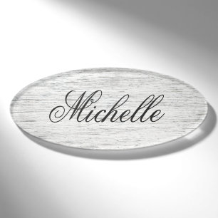 Weibliche Schrift verwitterte Treibholz Namenschild