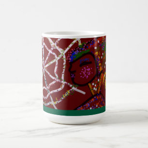 Weibliche Spinne Pharao Kaffeetasse