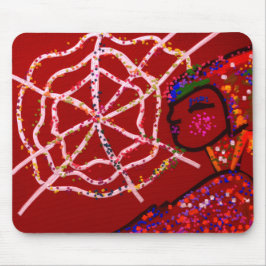 Weibliche Spinne Pharao Mousepad