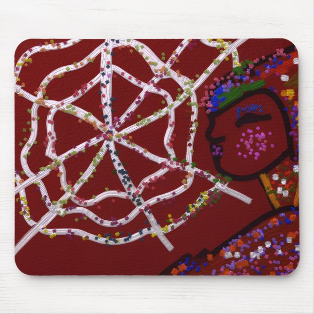 Weibliche Spinne Pharaonin  Mousepad (Vorne)