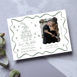 Weibliche Stimmen | Handgezogene Doodles | Hochzei Save The Date