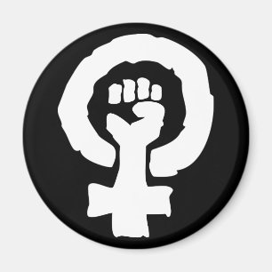 Weibliche Symbolsolidaritätshand Magnet